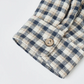 Navy Check Collared Long Sleeve - Rylee + Cru