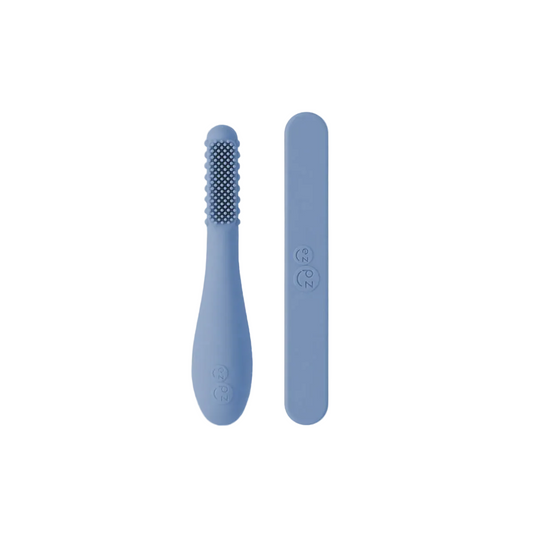 Indigo Toothbrush & Tongue Depressor - ezpz