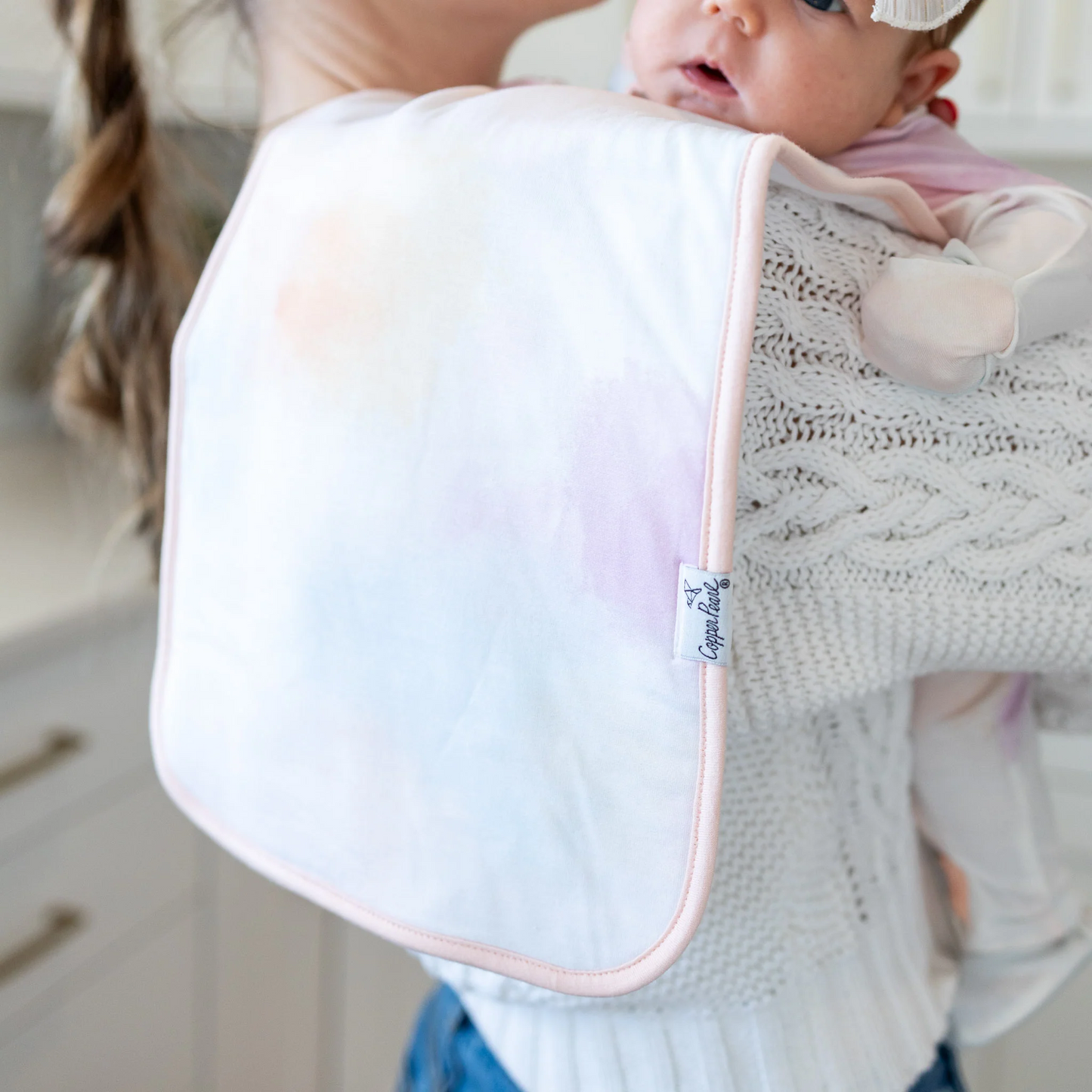 Flora Burp Cloths (3 pack) - Copper Pearl