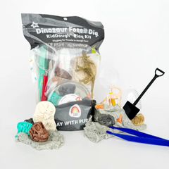 Dinosaur Fossil Dig Kiddough Kit - Earth Grown Kids Dough