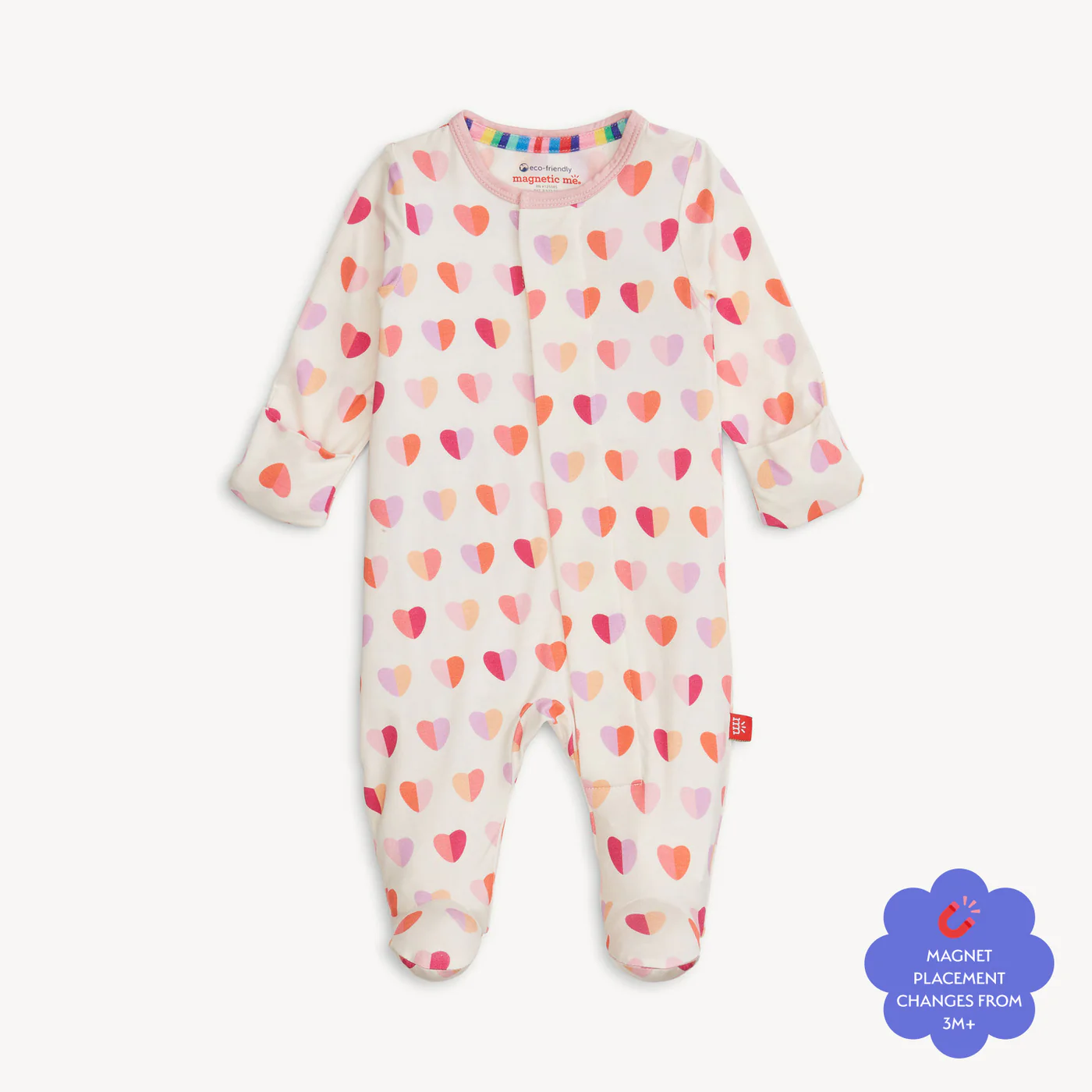 Pink Xoxo Magnetic Footie - Magnetic Me