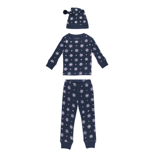 Snowy Night Holiday Thermal Set - L'ovedbaby
