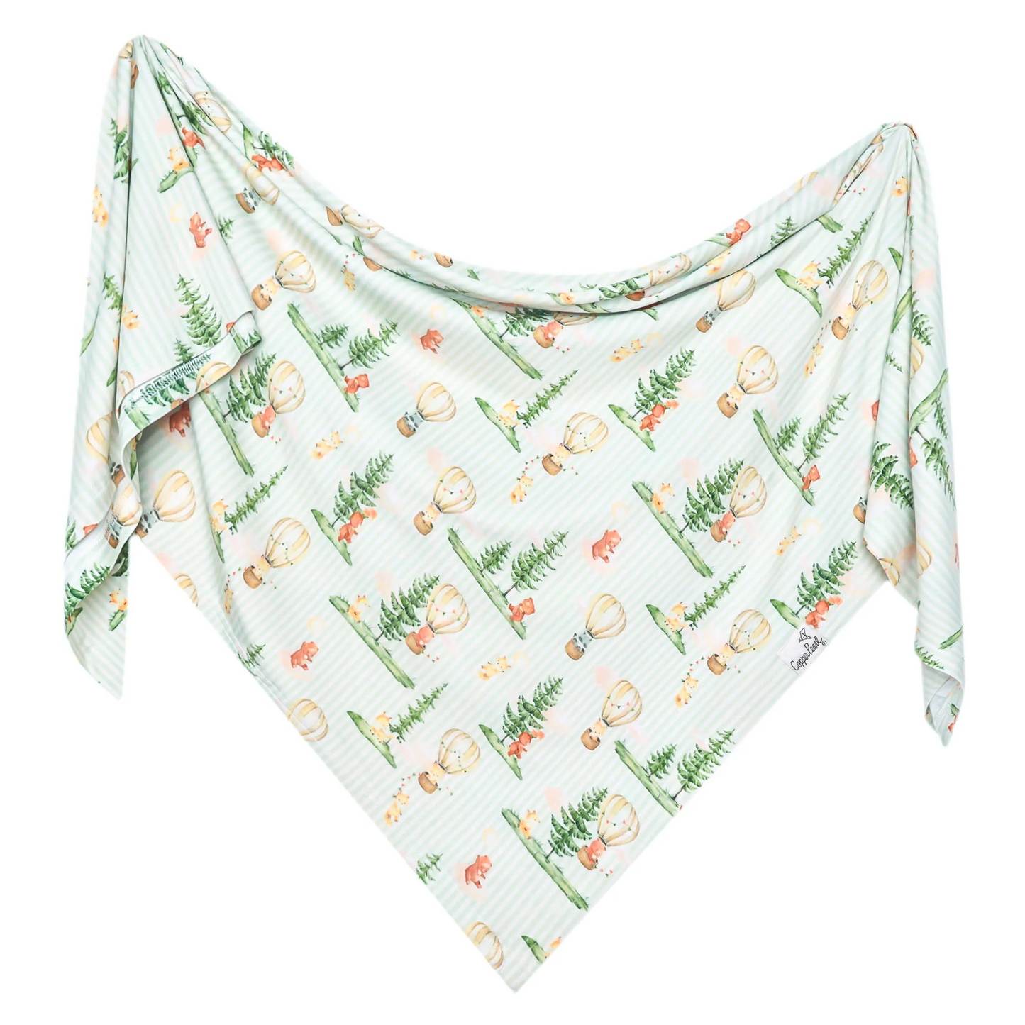 Forest Bamboo Swaddle Blanket - Copper Pearl