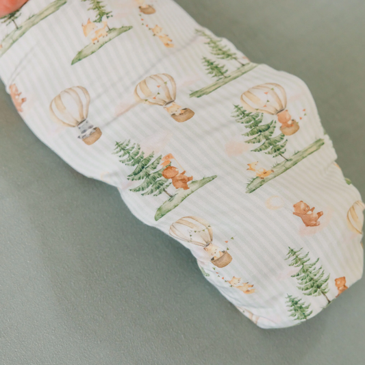 Forest Bamboo Swaddle Blanket - Copper Pearl