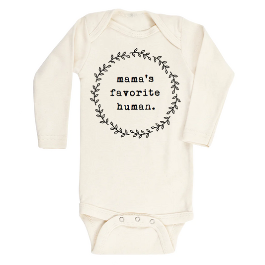 Mama's Favorite Human Long Sleeve Bodysuit - Tenth & Pine