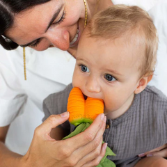 Cathy the Carrot Mini DouDou Teether - Oli & Carol