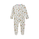 Funny Farm Organic Cotton Footie - Magnetic Me
