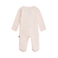 Pink Stripe Organic Cotton Footie - Magnetic Me