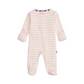 Pink Stripe Organic Cotton Footie - Magnetic Me