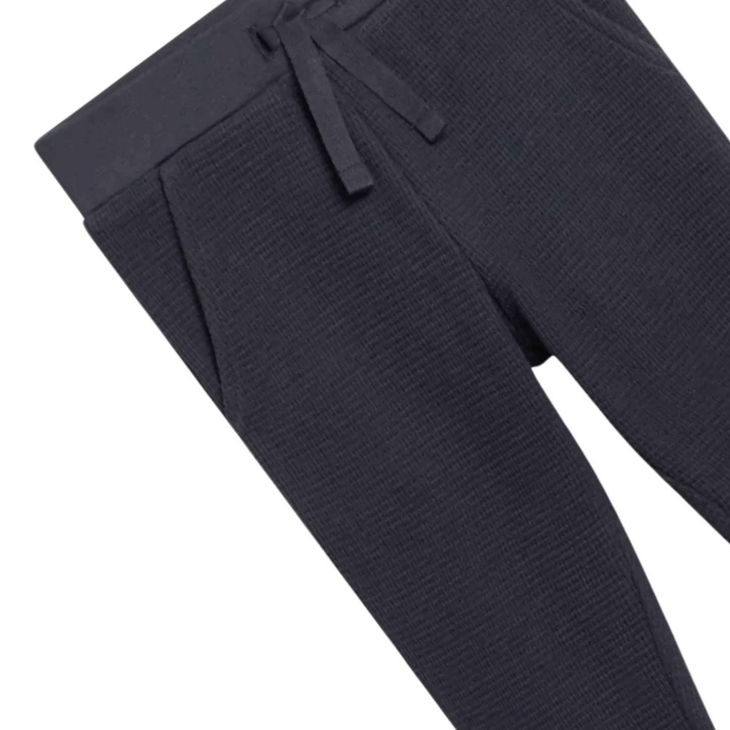 Navy Nelson Waffle Joggers - Kendi