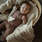 Latte Dots Polo Zipper Footie - L'ovedbaby