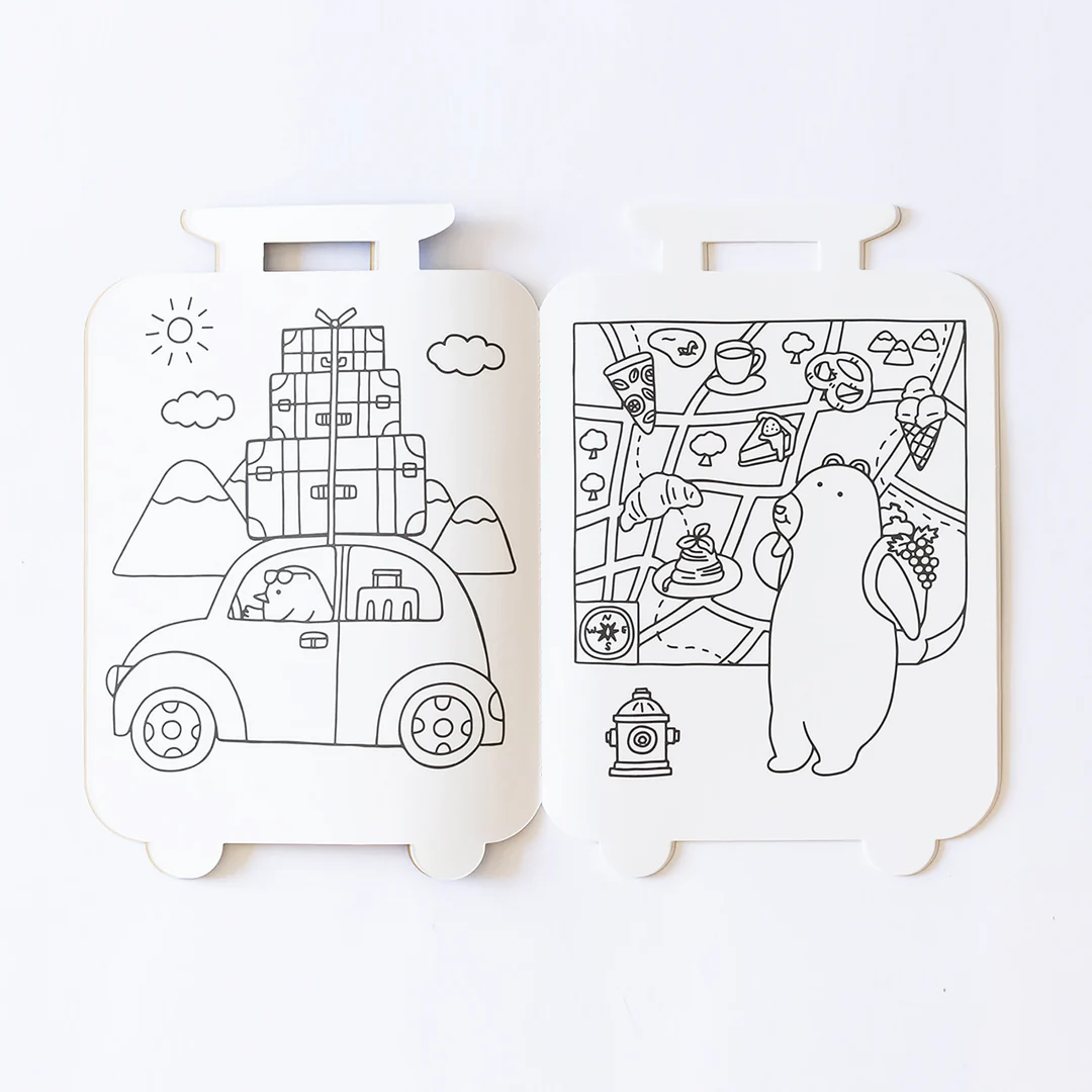 Jumbo Suitcase Coloring Book - Jaq Jaq Bird