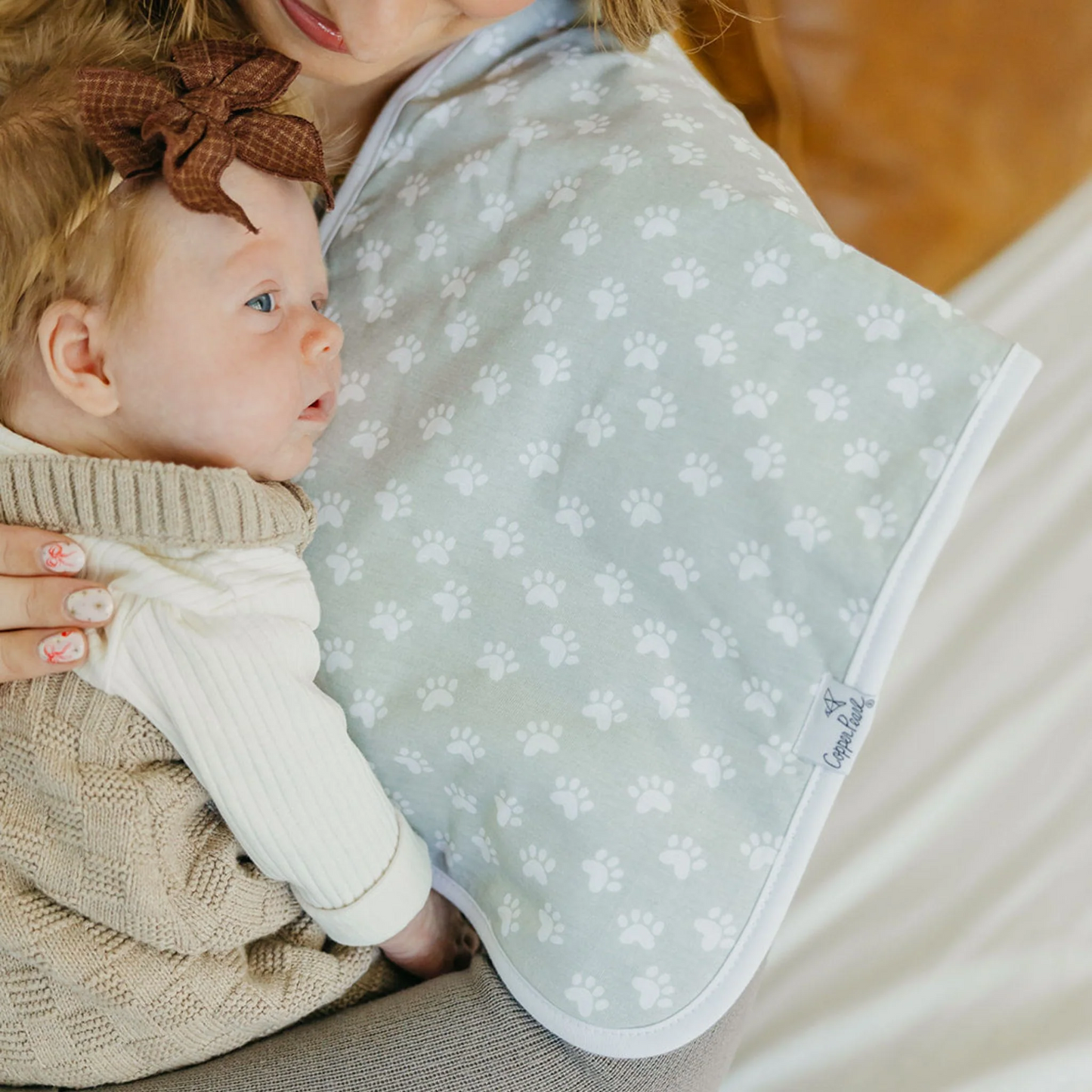 Rufus Burp Cloths (3 pack) - Copper Pearl