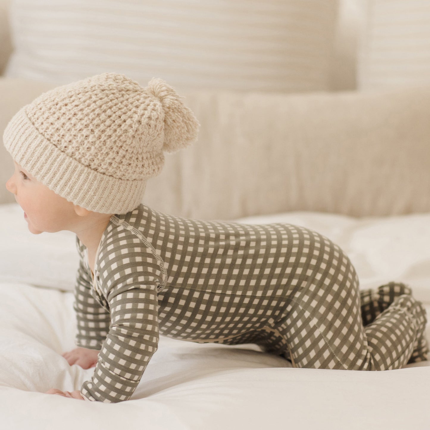 Natural Beanie - Quincy Mae