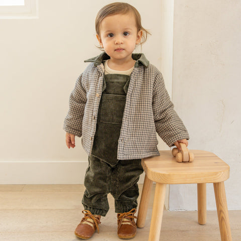 Forest Micro Plaid Ford Jacket - Quincy Mae