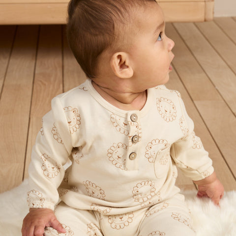 Lions Long Sleeve Pocket Jumpsuit - Quincy Mae