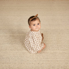 Cinnamon Plaid Mia Top + Bloomer Set - Quincy Mae