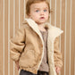 Latte Hooded Corduroy Jacket - Quincy Mae