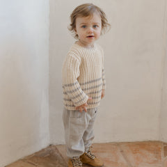 Fog Stripe Rex Sweater - Quincy Mae