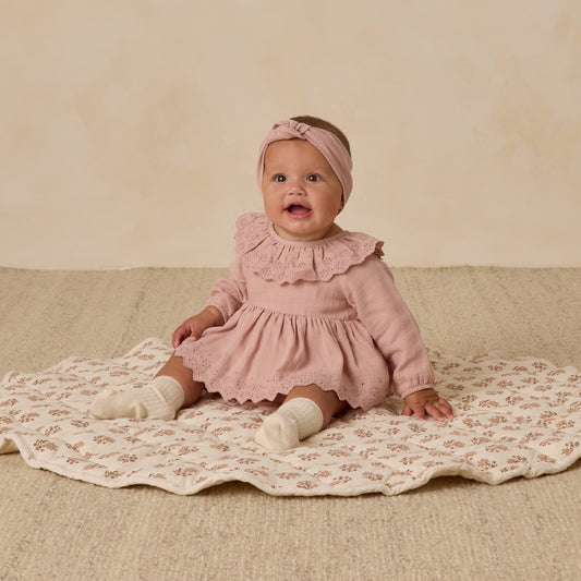Rose Knotted Headband - Quincy Mae