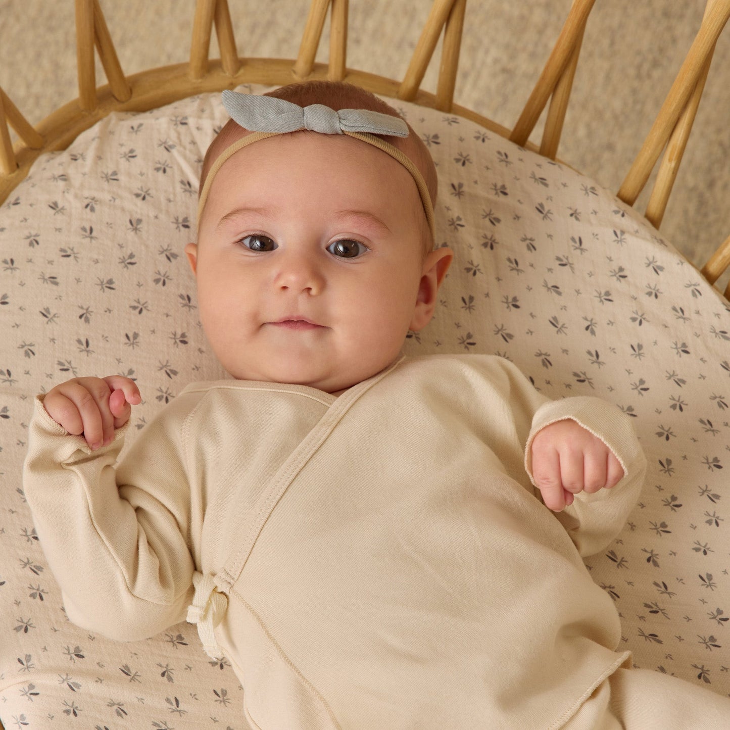 Steel Blue Little Knot Headband - Quincy Mae