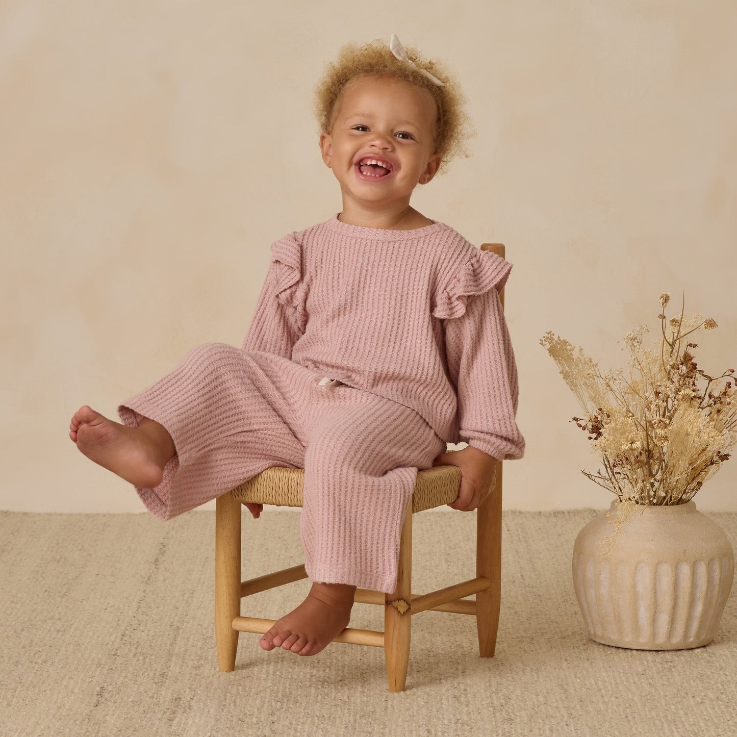 Rose Ruffle Cozy Set - Quincy Mae