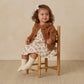 Heathered Cedar Ruffle Collar Cardigan- Quincy Mae