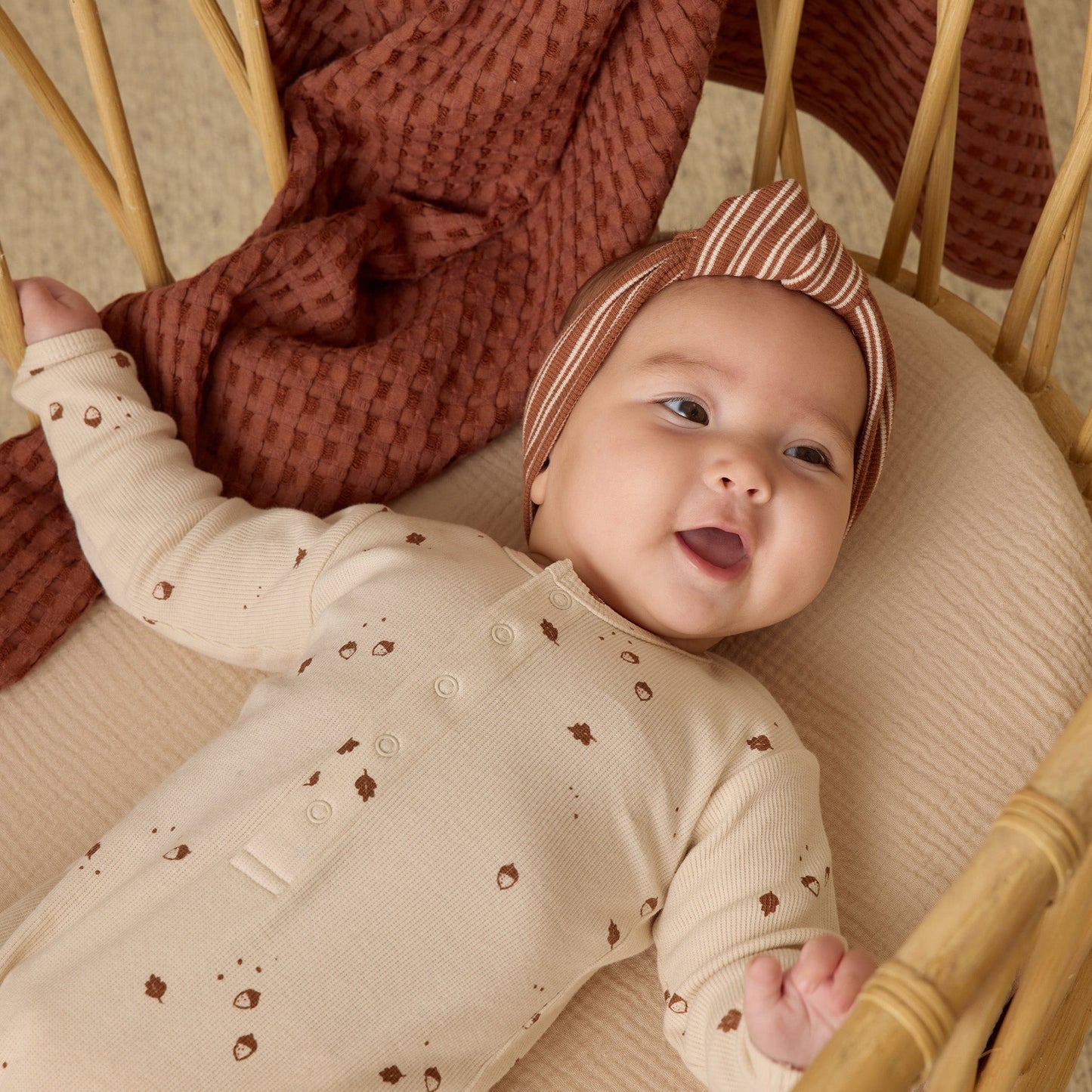 Cedar Waffle Baby Blanket - Quincy Mae