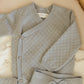 Steel Blue Knit Wrap Top + Pant - Quincy Mae