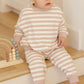 Pink Stripe Relaxed Sweatshirt - Quincy Mae