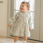 Green Floral Ruffle Collar Button Dress - Quincy Mae