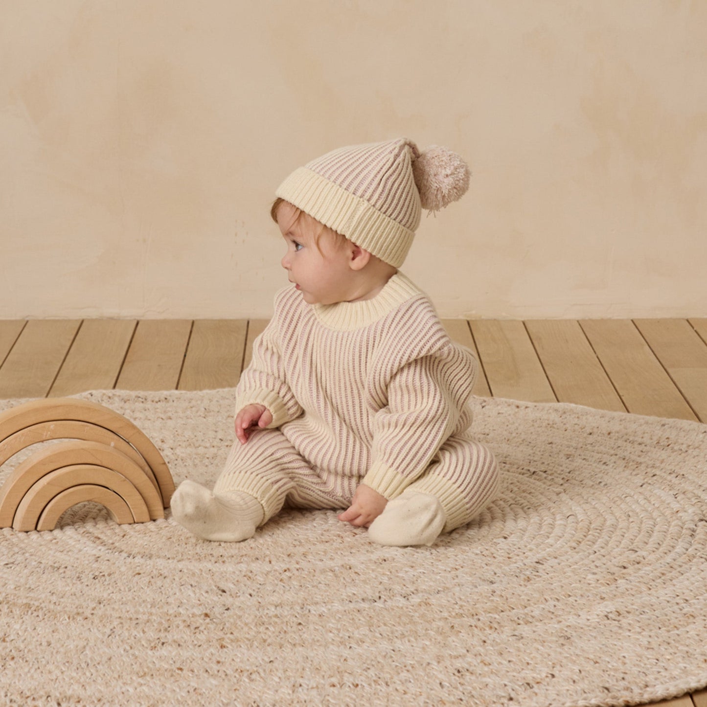Lilac Relaxed Knit Sweater - Quincy Mae