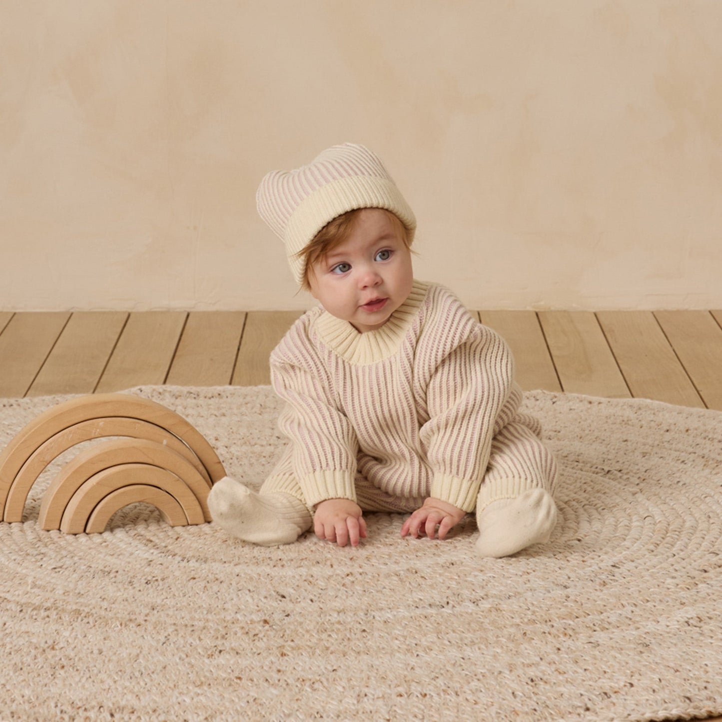 Lilac Relaxed Knit Sweater - Quincy Mae