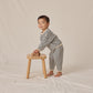 Ocean Stripe Waffle Slouch Set - Quincy Mae