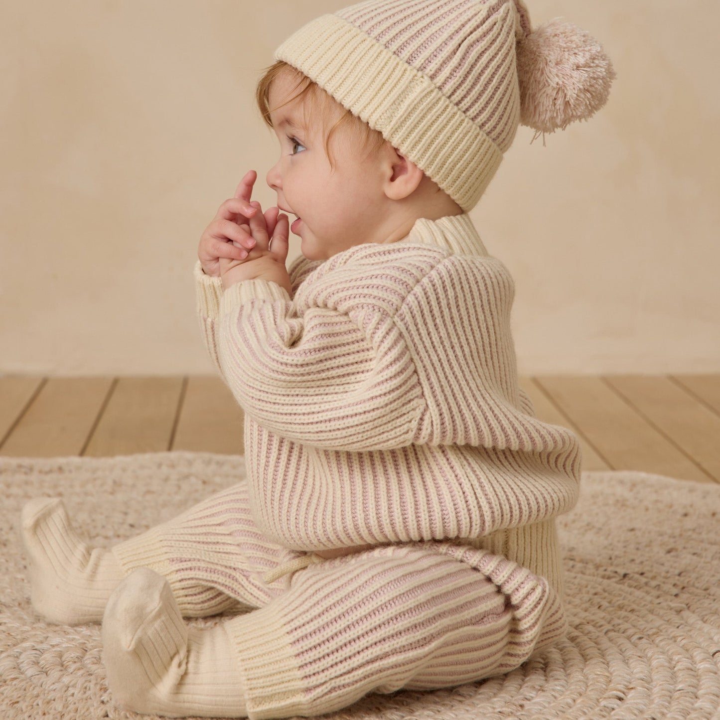 Lilac Relaxed Knit Sweater - Quincy Mae