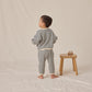 Ocean Stripe Waffle Slouch Set - Quincy Mae