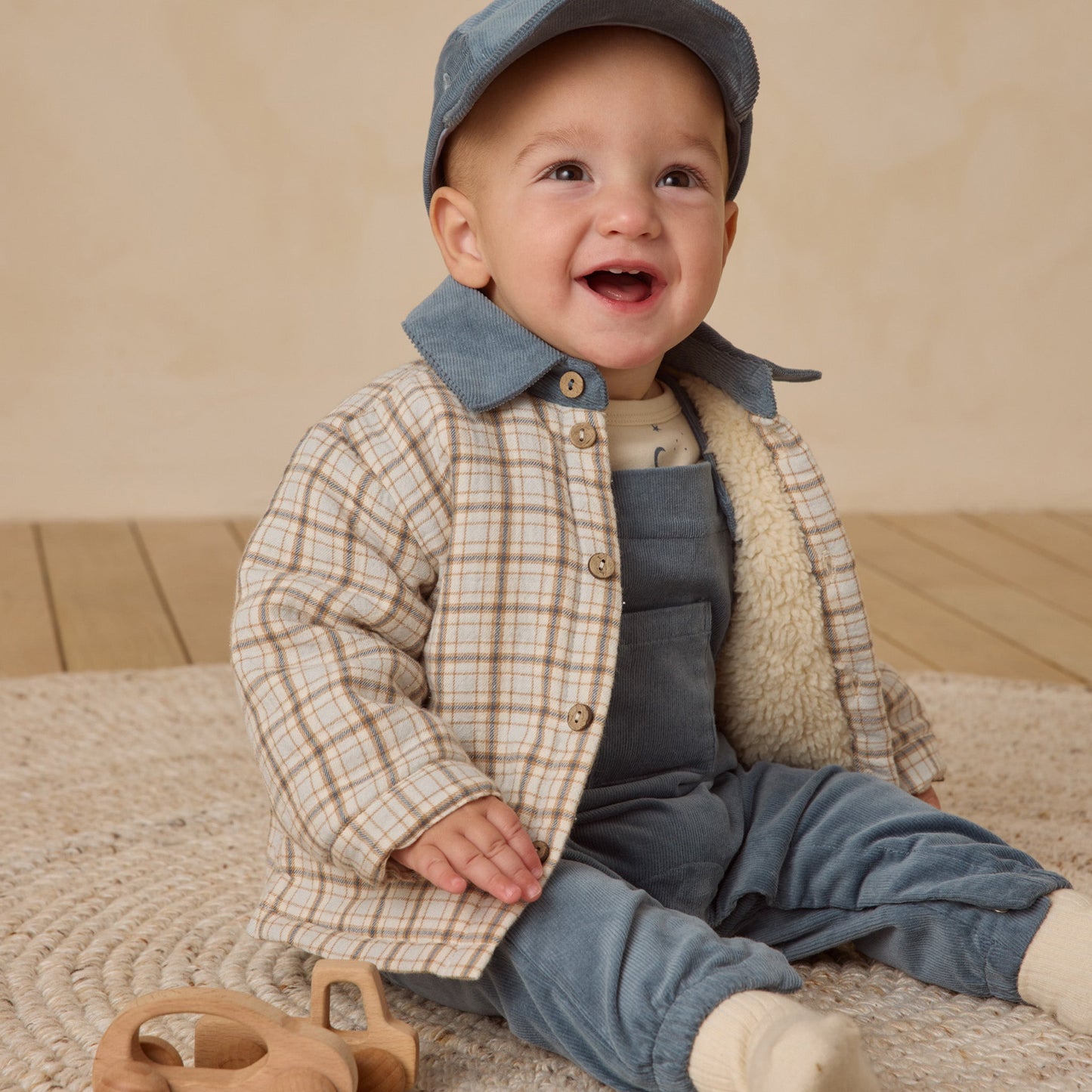 Blue Plaid Ford Jacket - Quincy Mae