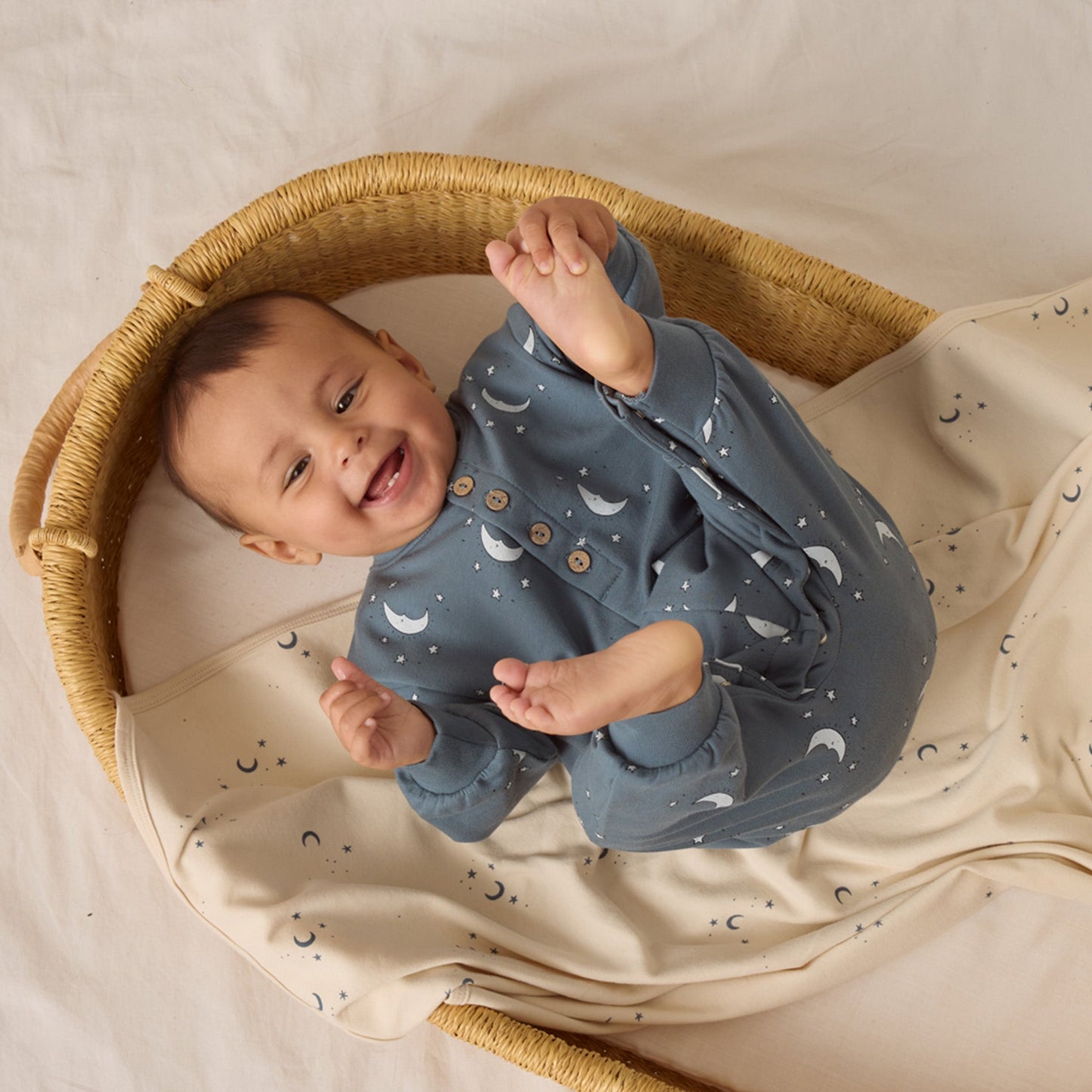 Silver Moons Relaxed Fleece Jumpsuit - Quincy Mae