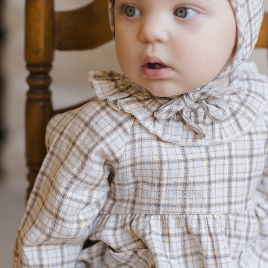 Blue Plaid Simone Dress - Quincy Mae