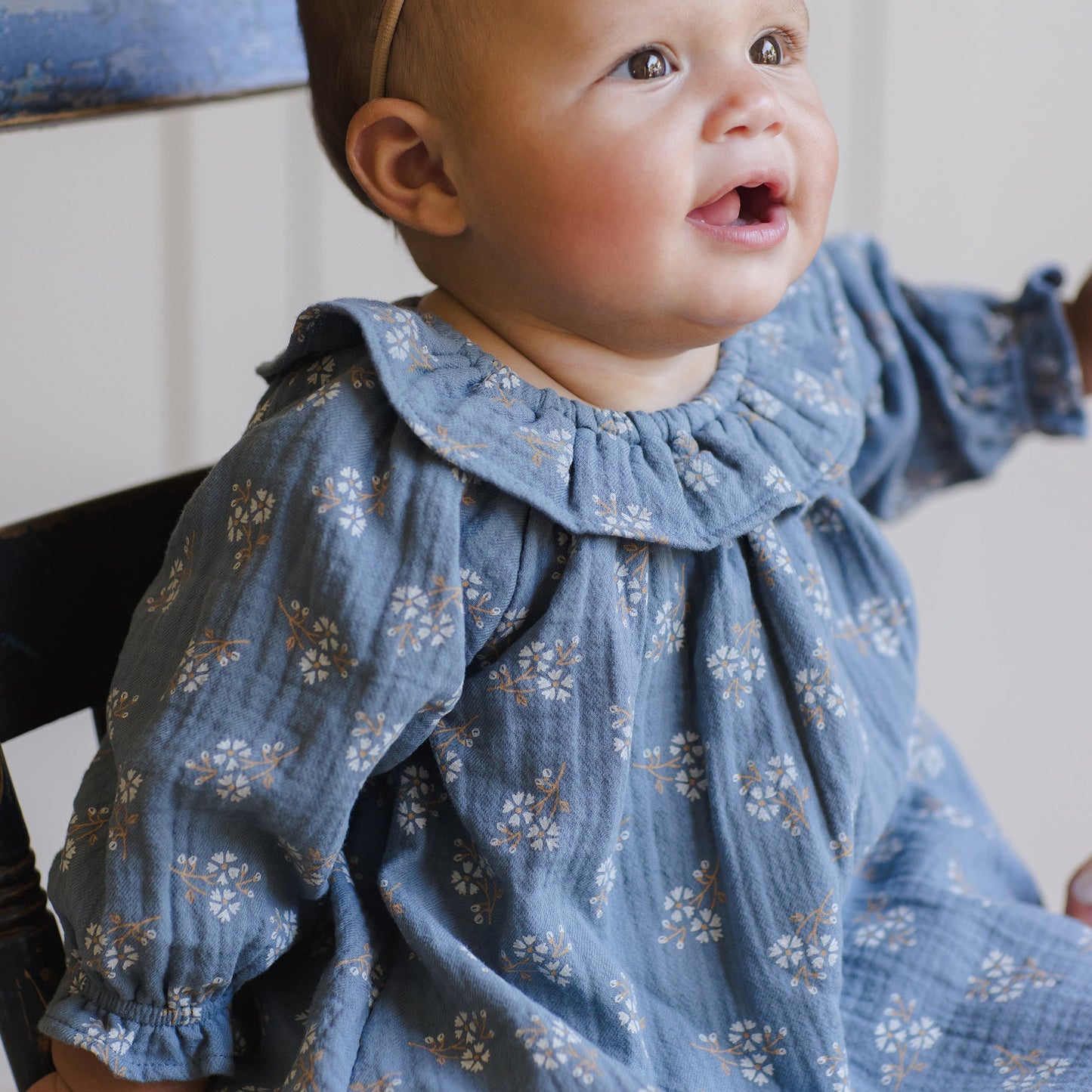 Blue Floral Isla Dress - Quincy Mae