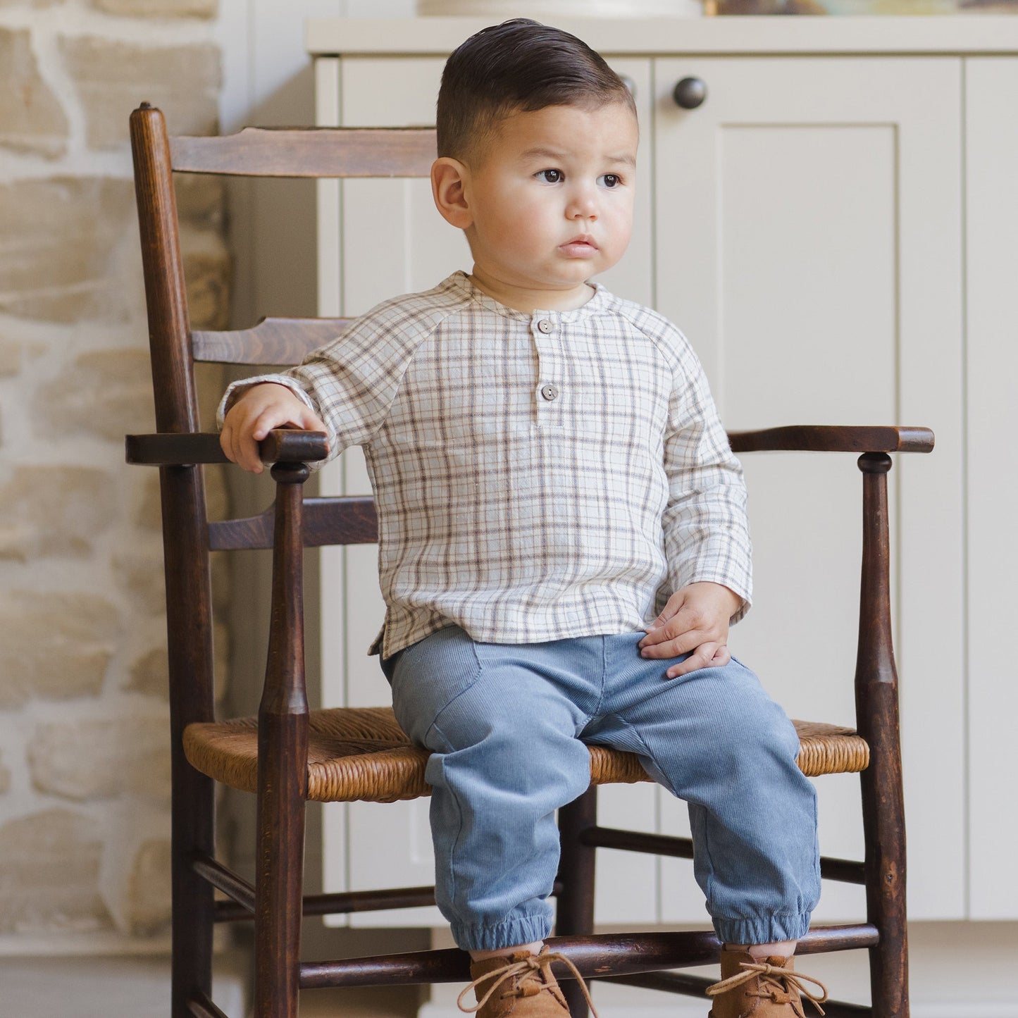 Blue Plaid Zion Shirt - Quincy Mae