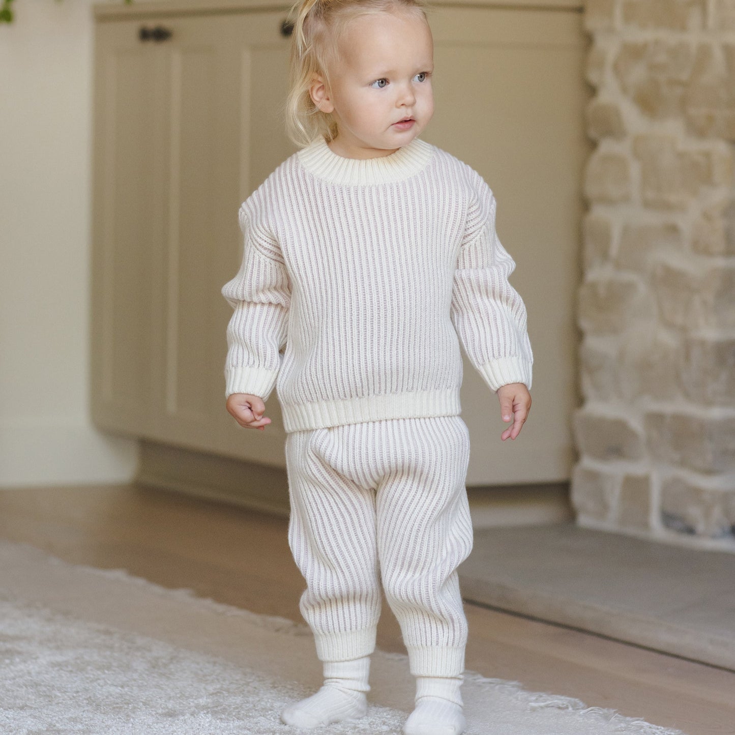 Lilac Relaxed Knit Sweater - Quincy Mae