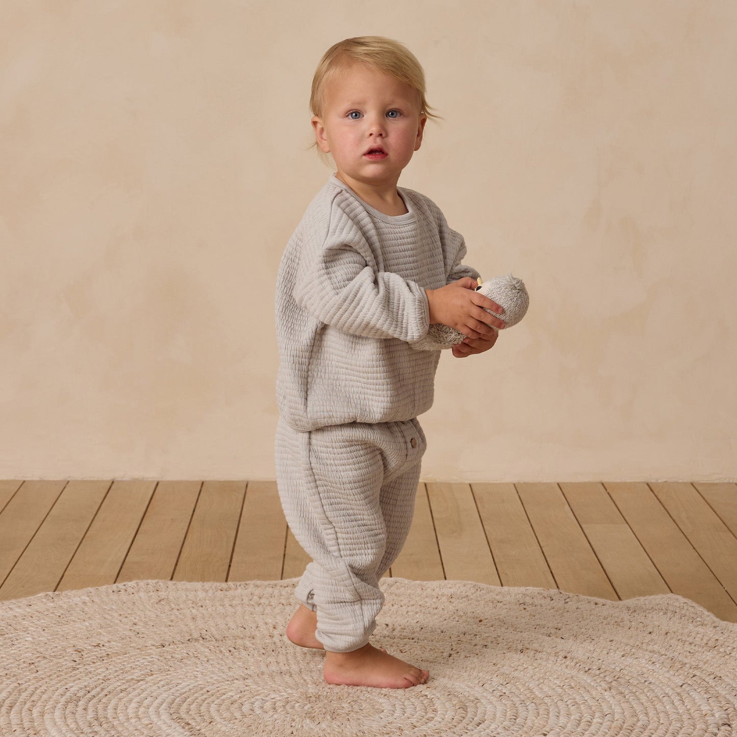 Frost Textured Sweat Set - Quincy Mae