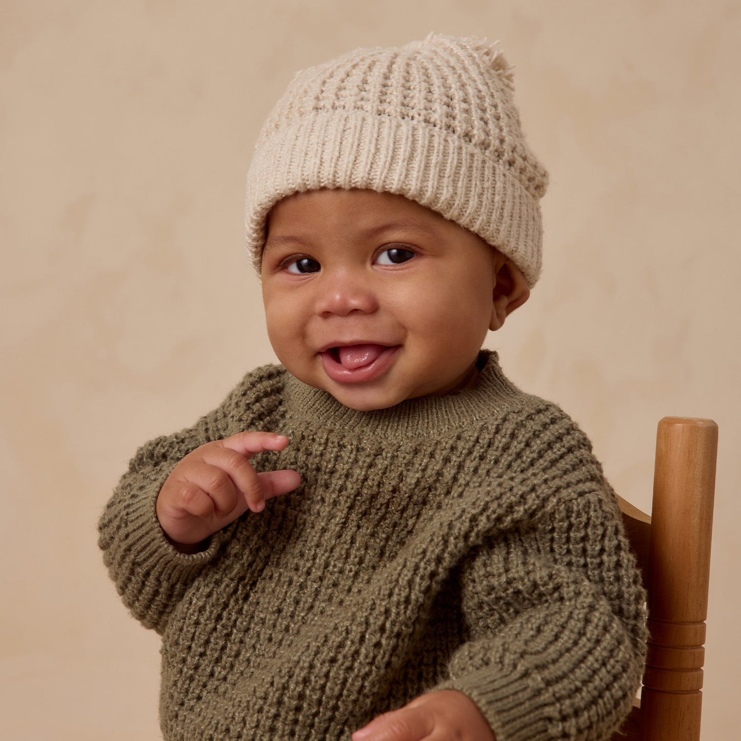 Natural Beanie - Quincy Mae