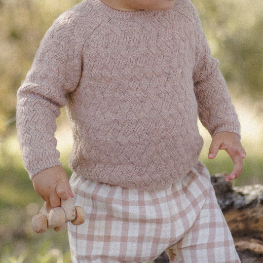 Rustic Plaid Woven Pant - Quincy Mae