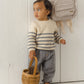 Slate Stripe Rex Sweater - Quincy Mae