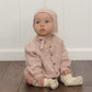 Rose Speckle Bubble Knit Cardigan- Quincy Mae