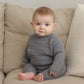 Heathered Slate Knit Sweater - Quincy Mae