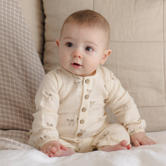 Moose Woven Jumpsuit - Quincy Mae