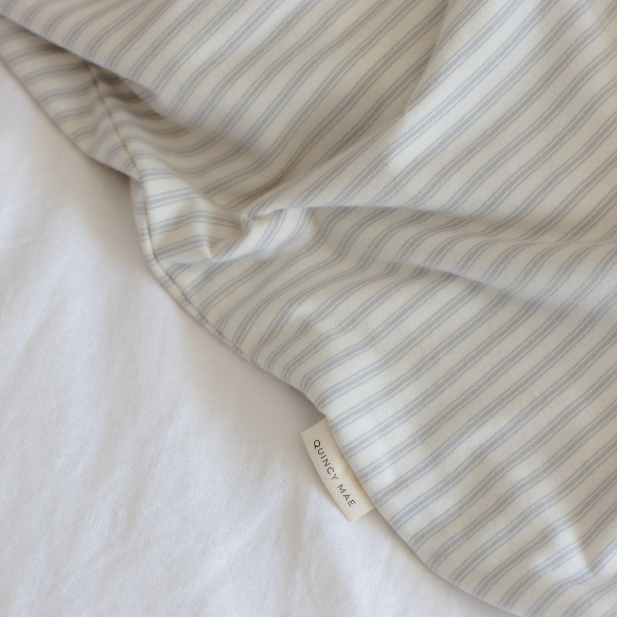 Cloud Stripe Jersey Sleep Bag - Quincy Mae